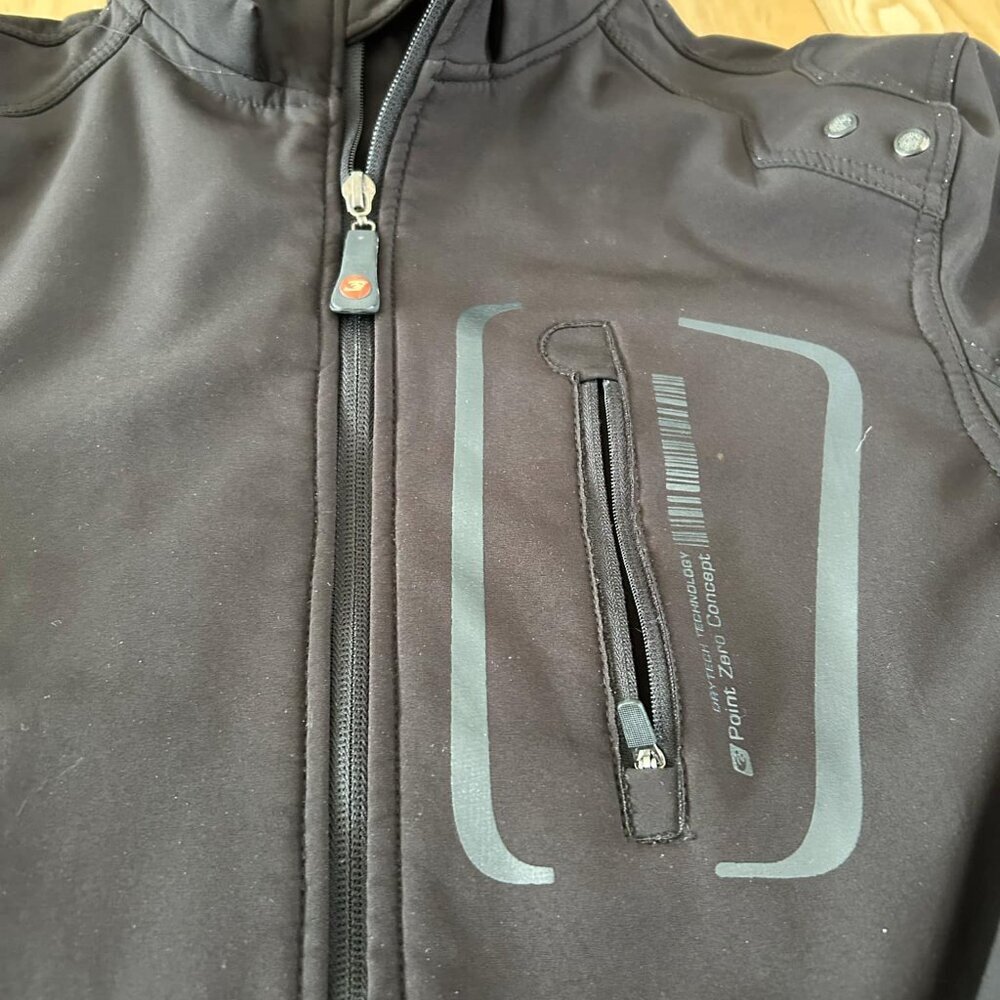 Point Zero Black Softshell Jacket - Small - Picture 3 of 5